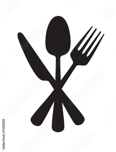 Fototapeta Knife, fork and spoon