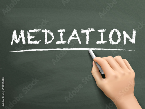 mediation word written by hand
