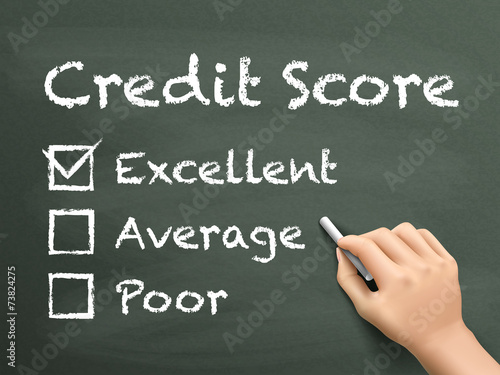 credit score survey written by hand