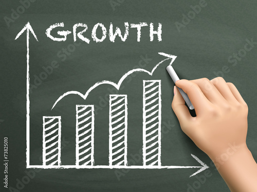 growth graph drawn by hand