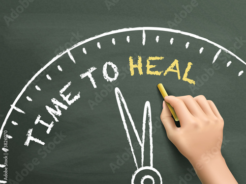 time to heal written by hand