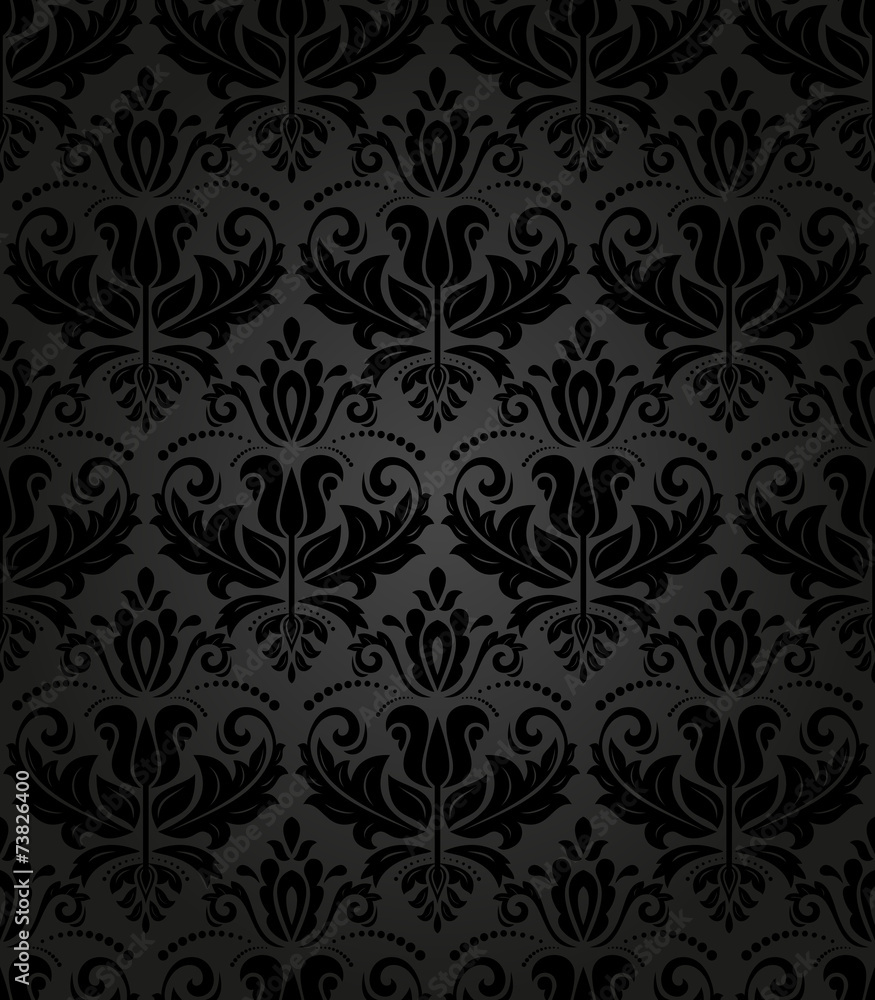 Damask Seamless Pattern. Orient Background Damask Seamless Pattern. Orient Background