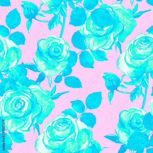 Roses seamless pattern