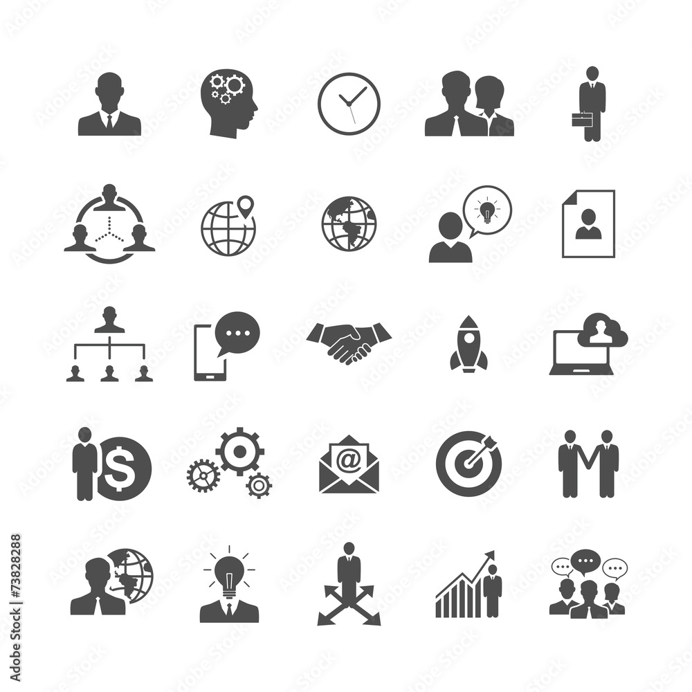 Business and Management Icons Business and Management Icons