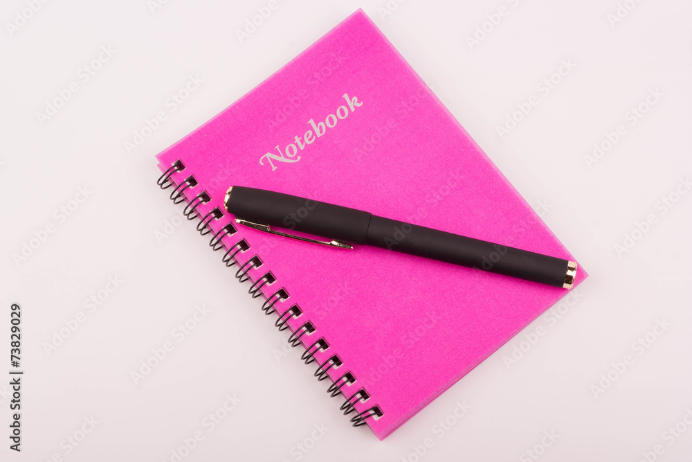 Notebook and pen Notebook and pen