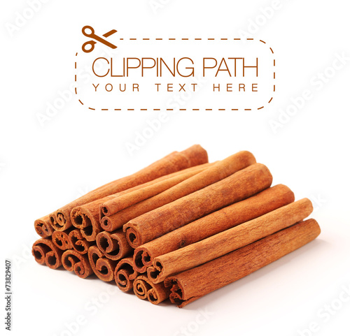 cinnamon with clipping path