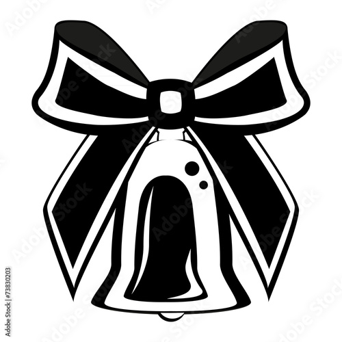 Christmas bell with bow