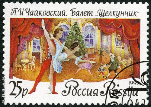 RUSSIA - 1992: shows a scene from the ballet 