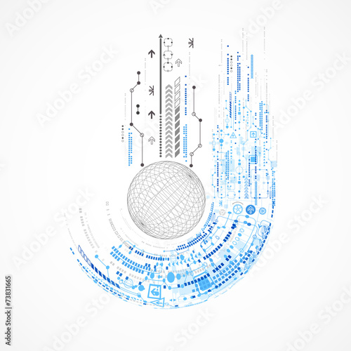 Abstract technology business template background.