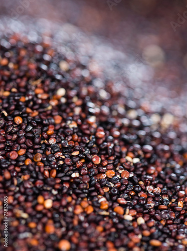 Black Quinoa background