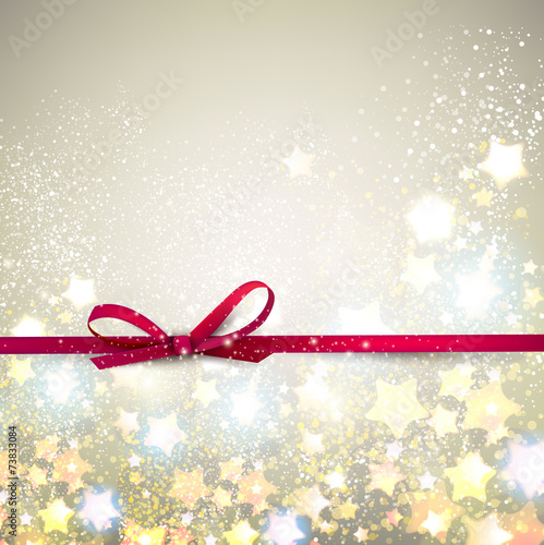 Elegant Christmas background with stars. Vector illustration