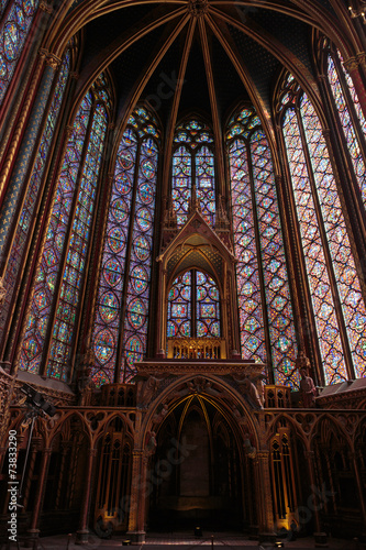 Paris - Interiors of the Sainte-Chapelle