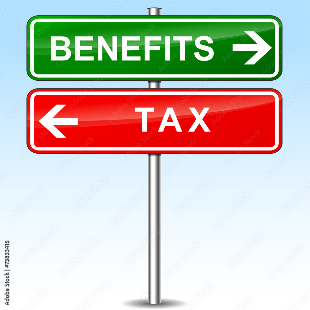 benefits and tax directional signs benefits and tax directional signs