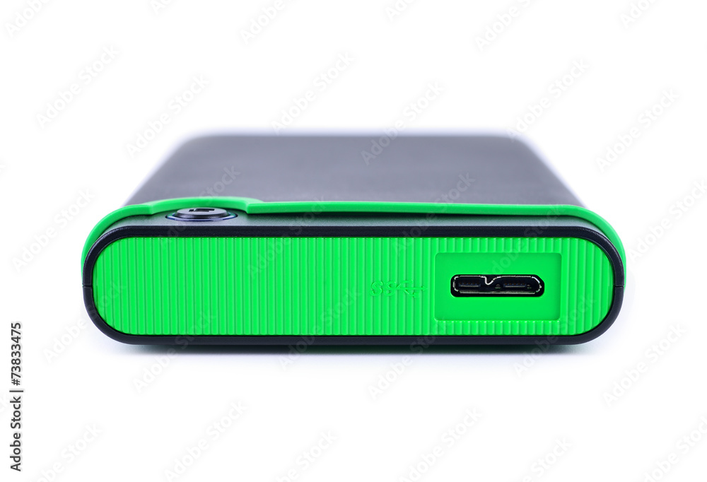 External hard drive isolated External hard drive isolated