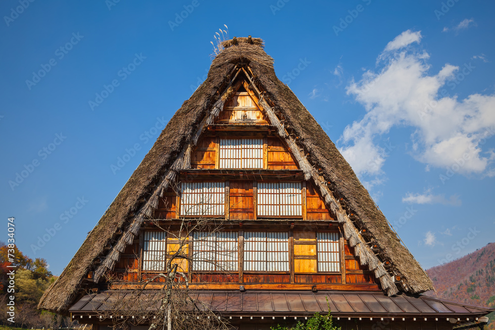 japan tradition house's roof at Shirakawa Village japan tradition house's roof at Shirakawa Village