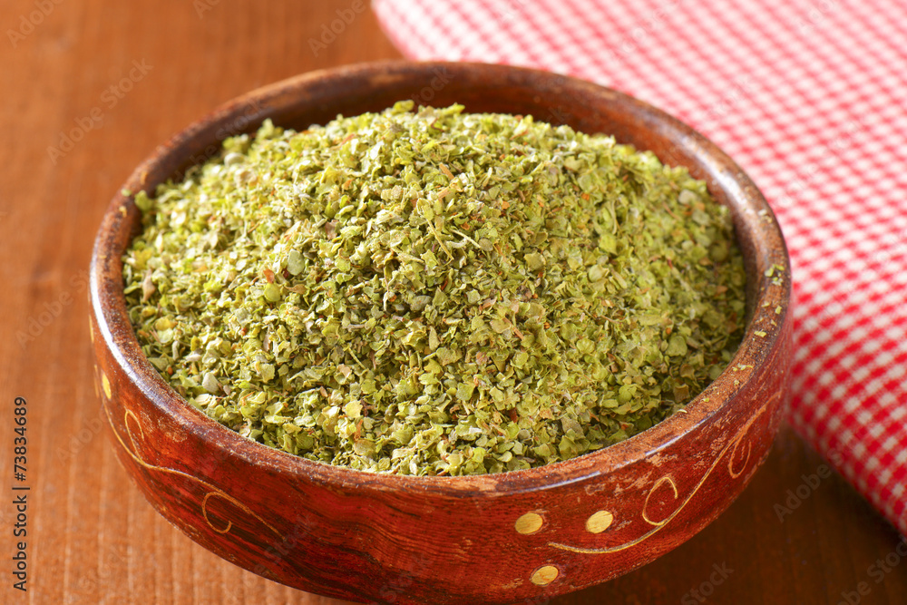 Dried Marjoram leaves Dried Marjoram leaves