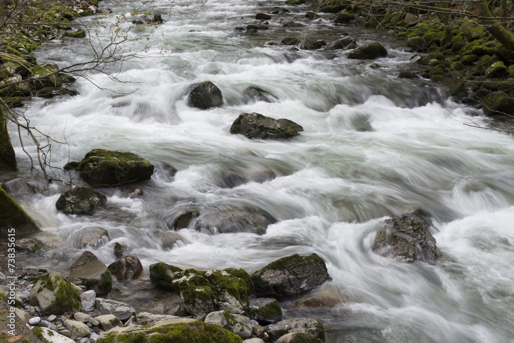 beautiful stream in djavolji prolaz, croatia