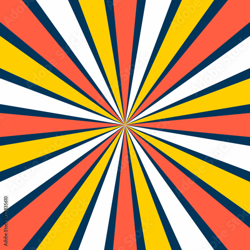 Burst vector background in retro style.