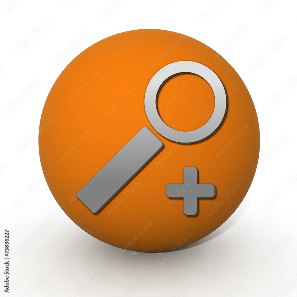 Fototapeta premium search circular icon on white background