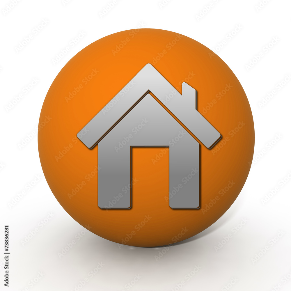 home circular icon on white background home circular icon on white background