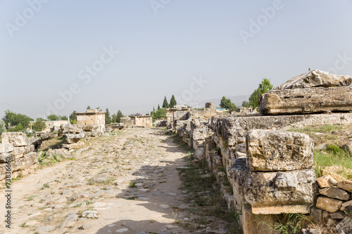 Burial along the road in the necropolis of Hierapolis
