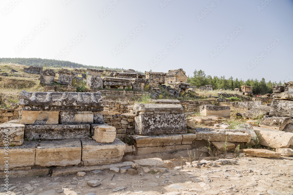 Hierapolis. Tombs and sarcophagi in the necropolis