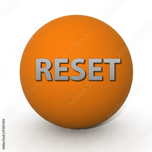 Obraz na płótnie reset circular icon on white background