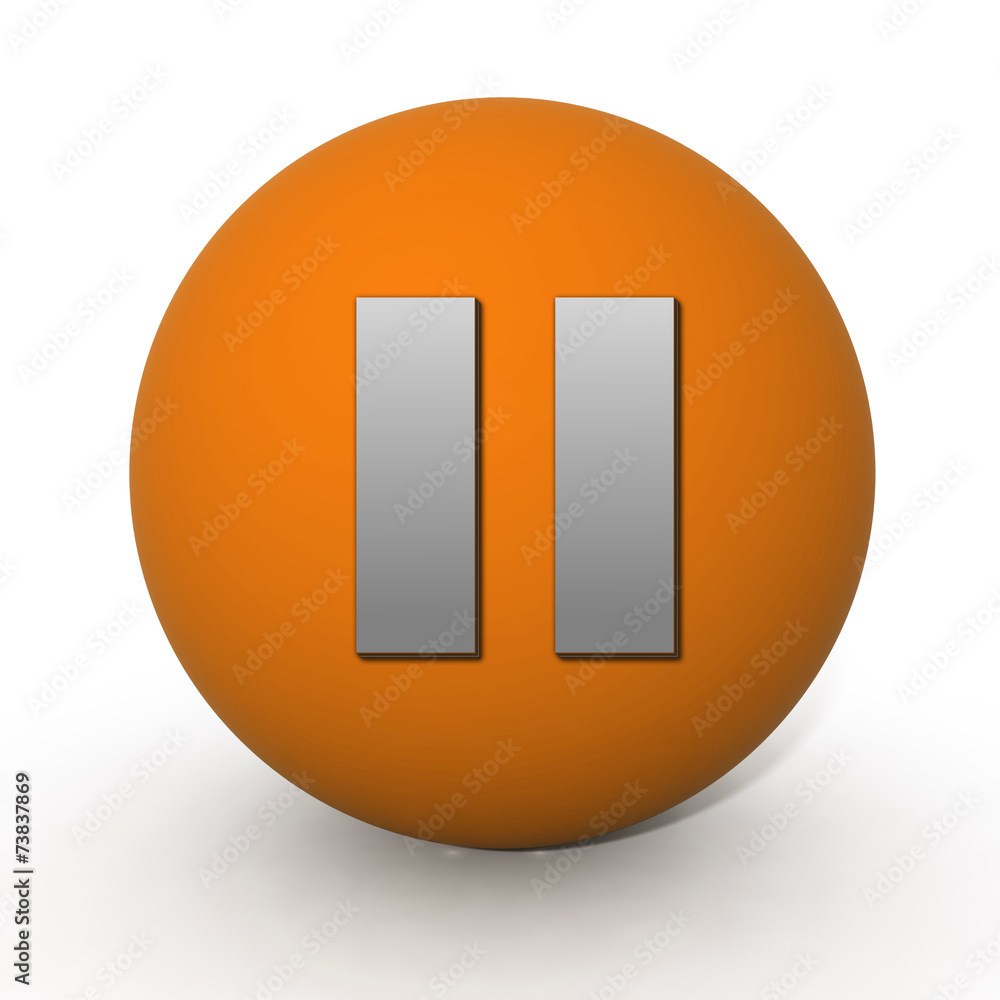 pause circular icon on white background pause circular icon on white background