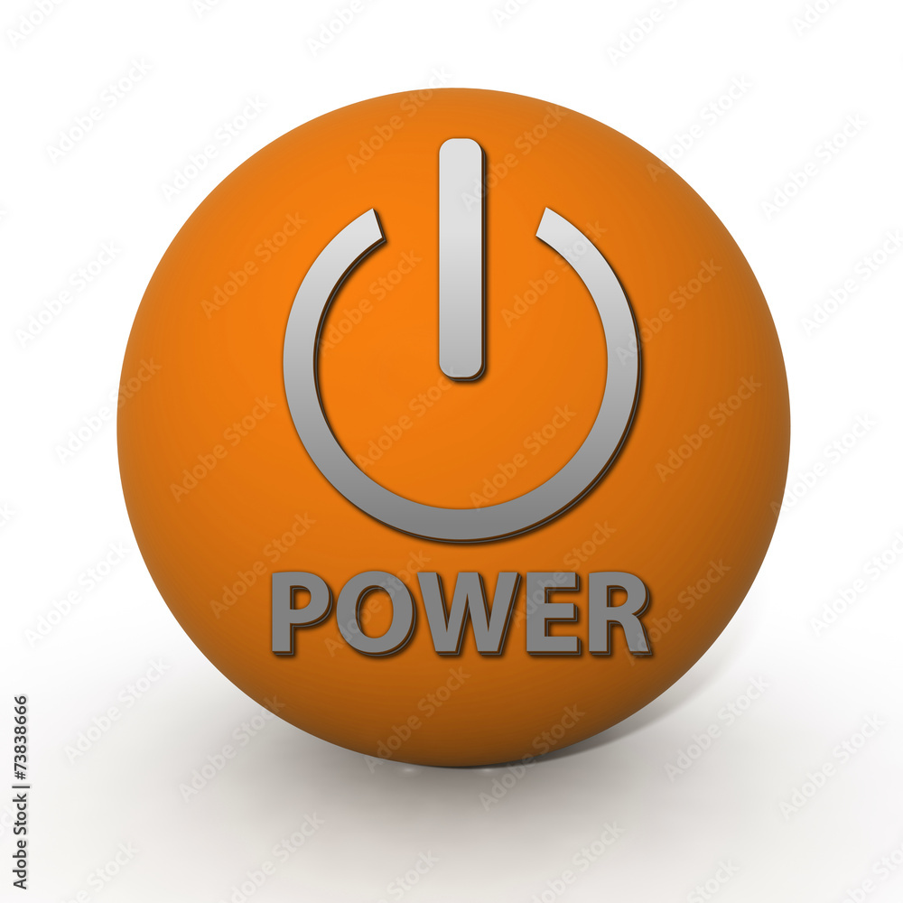 power circular icon on white background power circular icon on white background