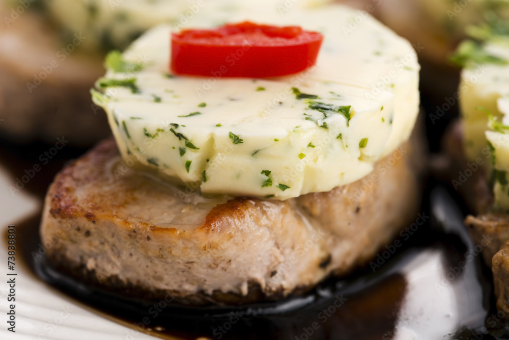 steak with herbs butter steak with herbs butter