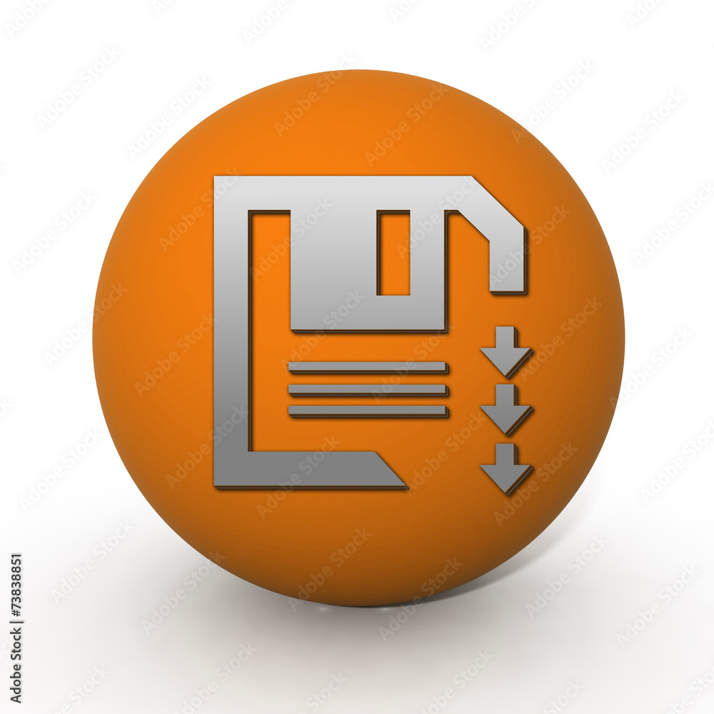 Save circular icon on white background Save circular icon on white background