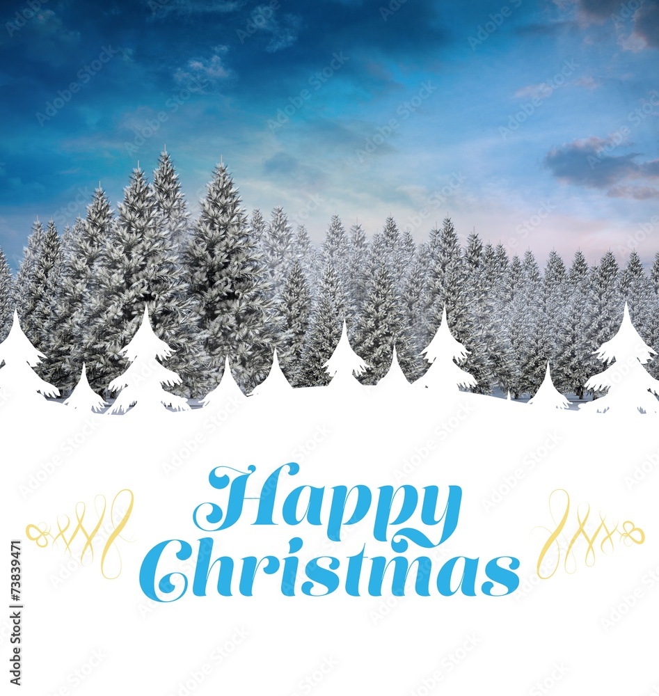 Fototapeta premium Christmas greeting card