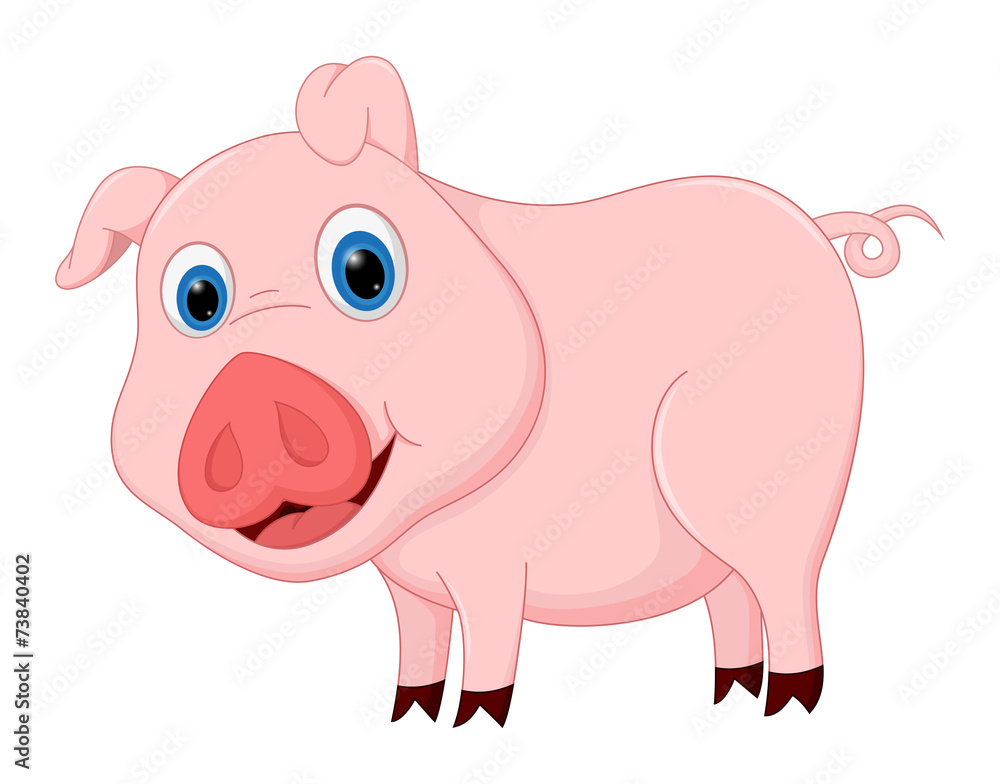 Cute pig cartoon Cute pig cartoon