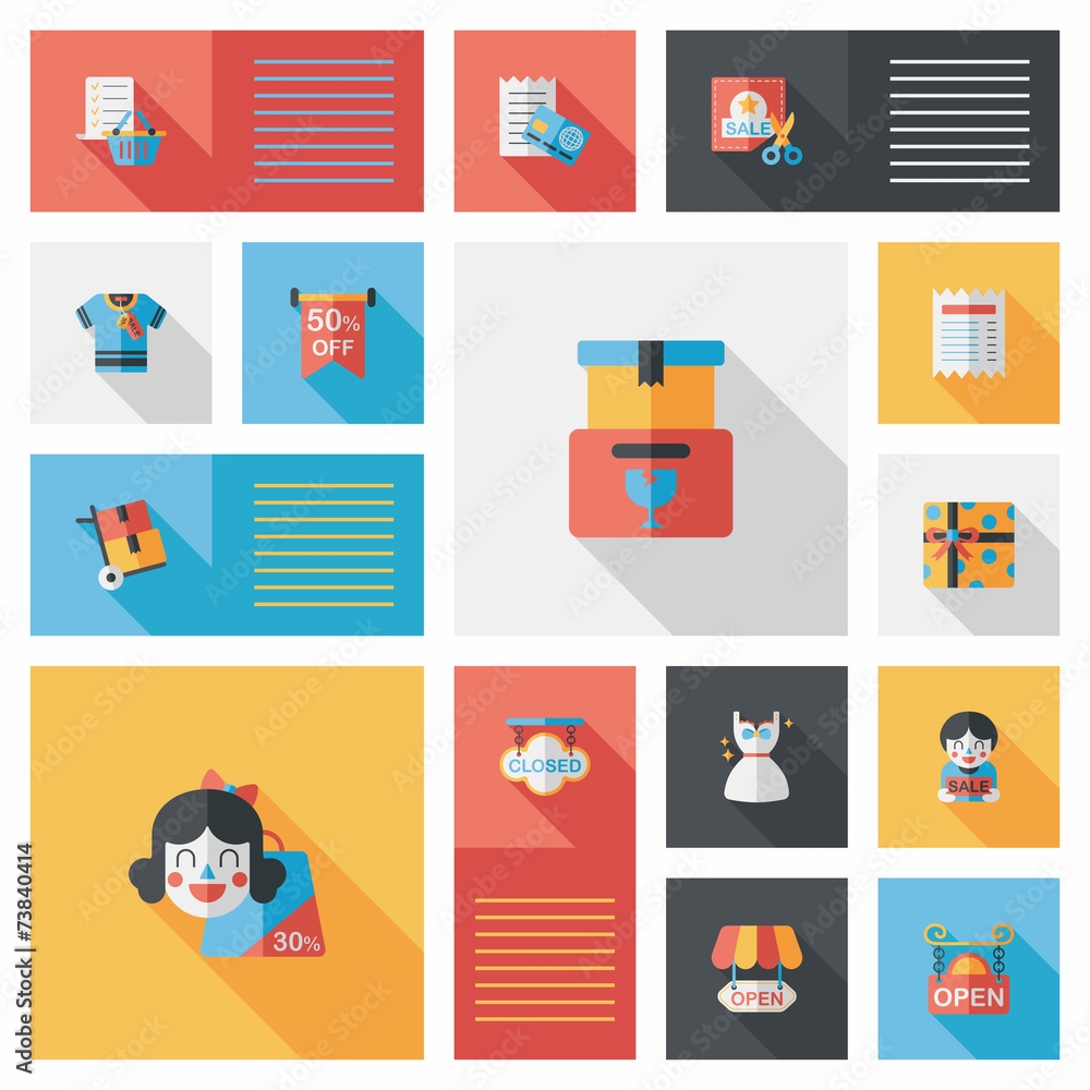 shopping flat app ui background,eps10 shopping flat app ui background,eps10
