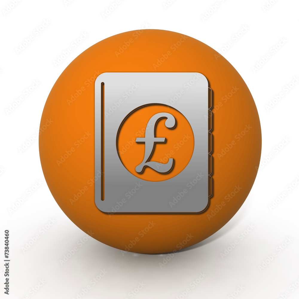 pound money book circular icon on white background pound money book circular icon on white background