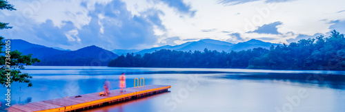 Photography lake santeetlah in great smoky mountains