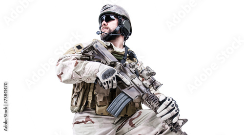 Bearded special warfare operator