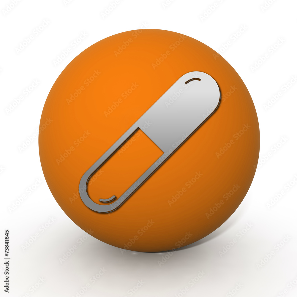 Pill circular icon on white background Pill circular icon on white background
