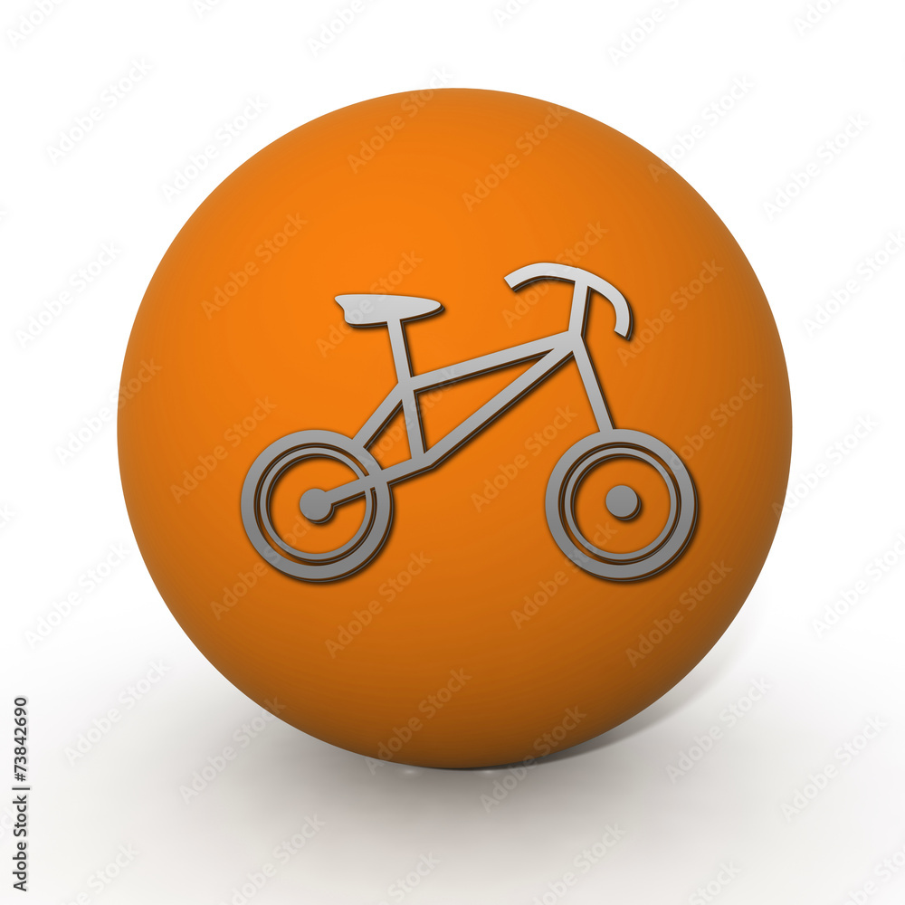 Bike circular icon on white background Bike circular icon on white background