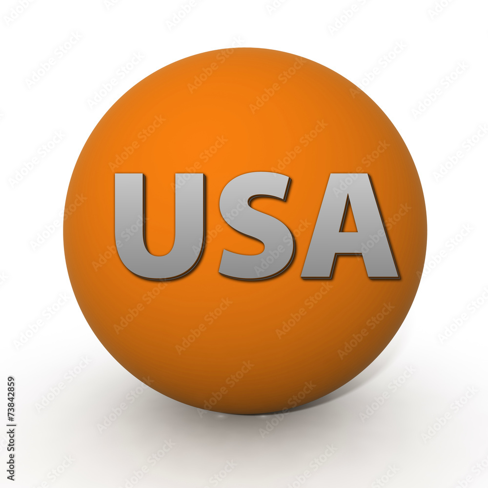 Usa circular icon on white background Usa circular icon on white background