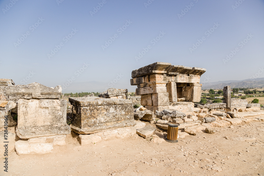 Hierapolis. Archaeological site of the antique necropolis