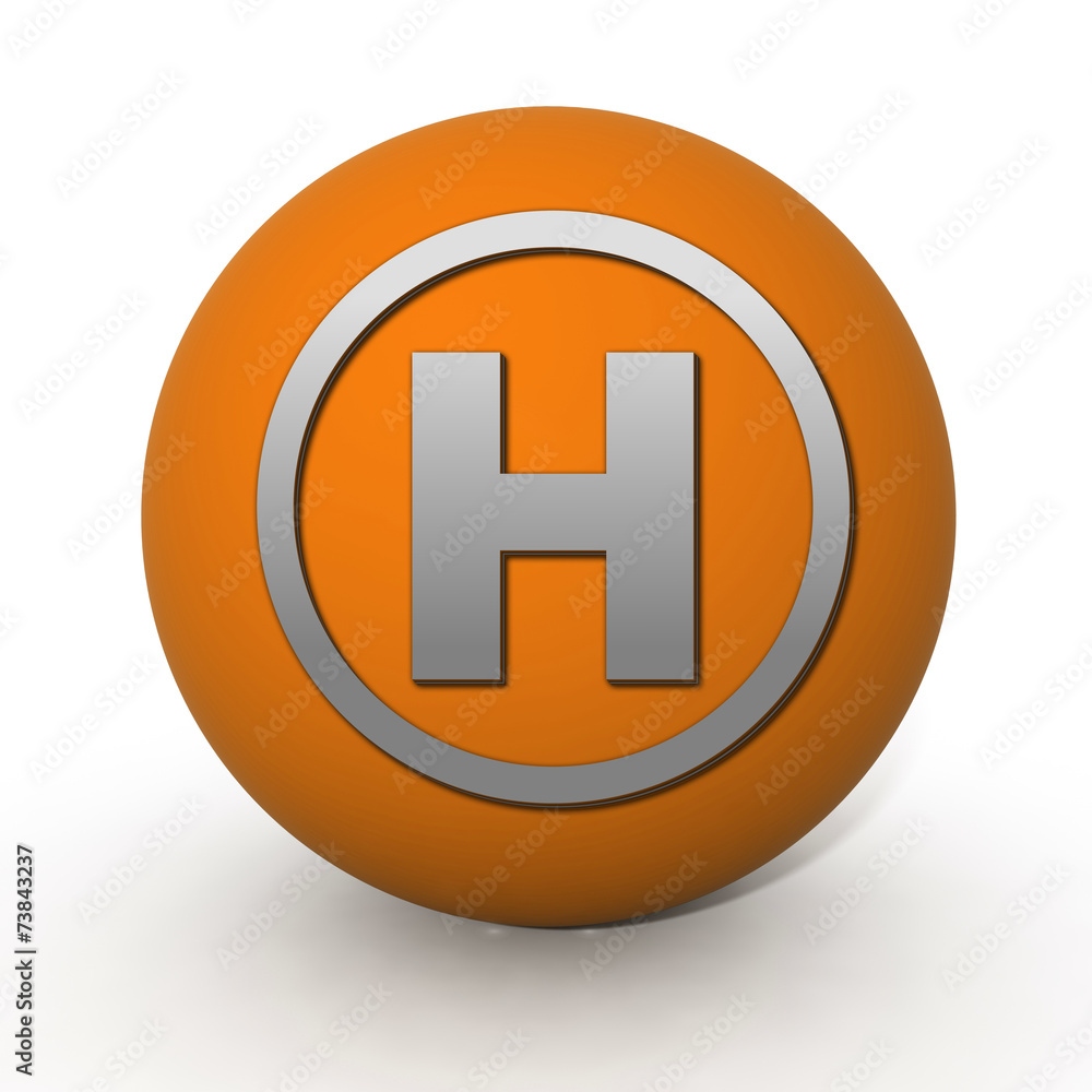 Emergency circular icon on white background Emergency circular icon on white background