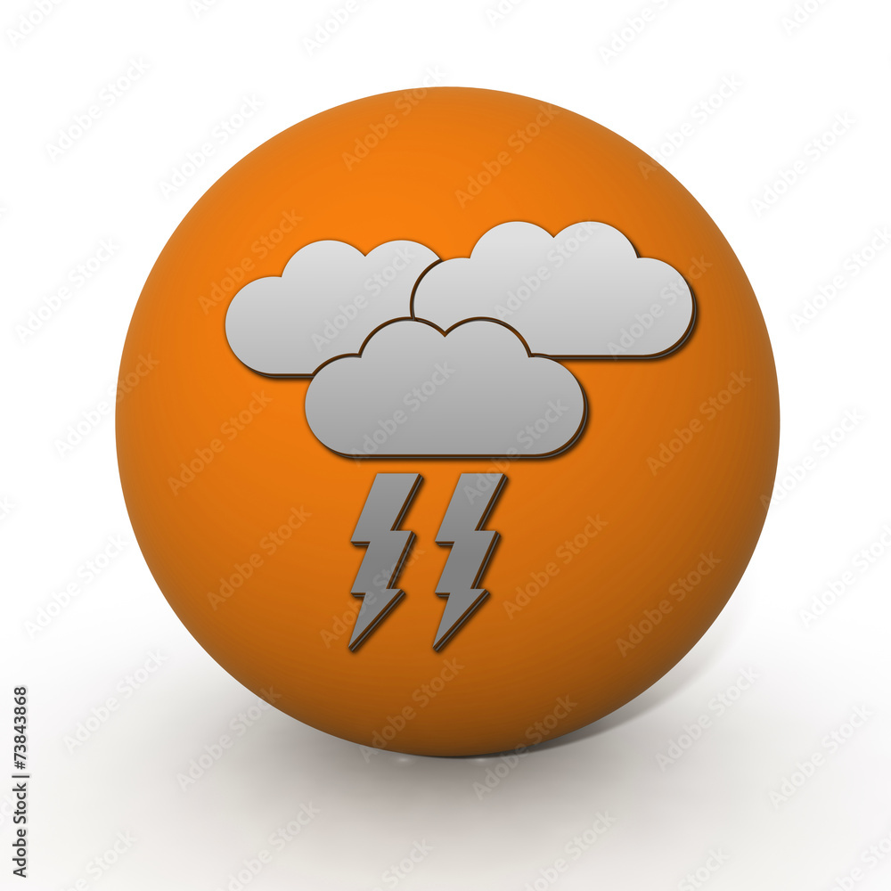 Rain circular icon on white background Rain circular icon on white background