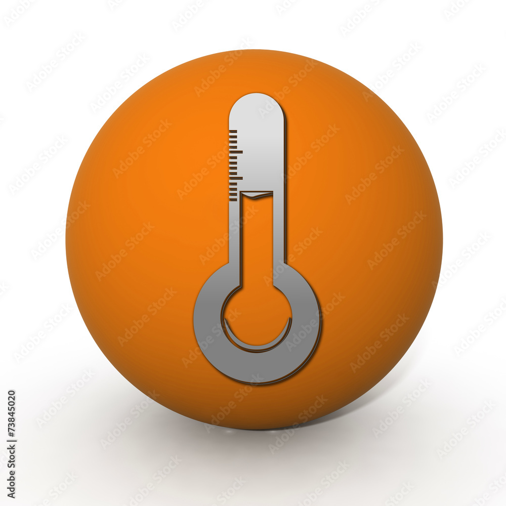 Temperature circular icon on white background Temperature circular icon on white background