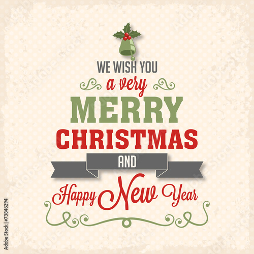 Diseño de letras de tarjeta de navidad