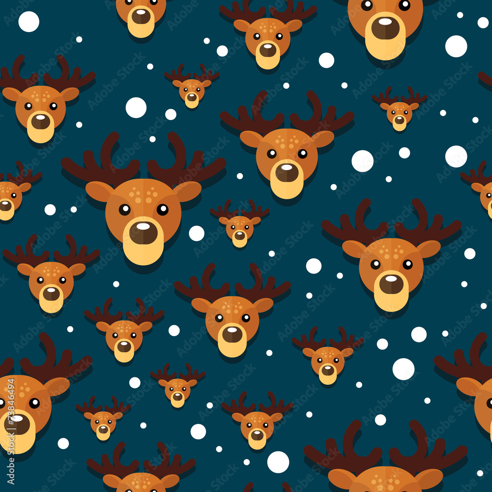 DeerXmasPatternBackgroundVectorBlack DeerXmasPatternBackgroundVectorBlack