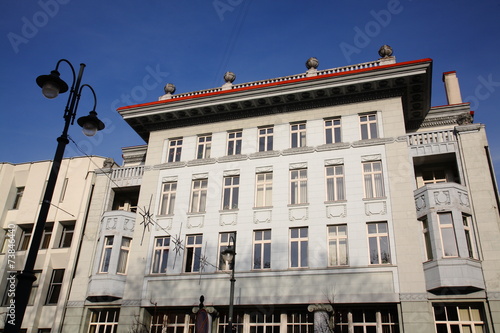 Canvas Print Building in the center of Vilnius