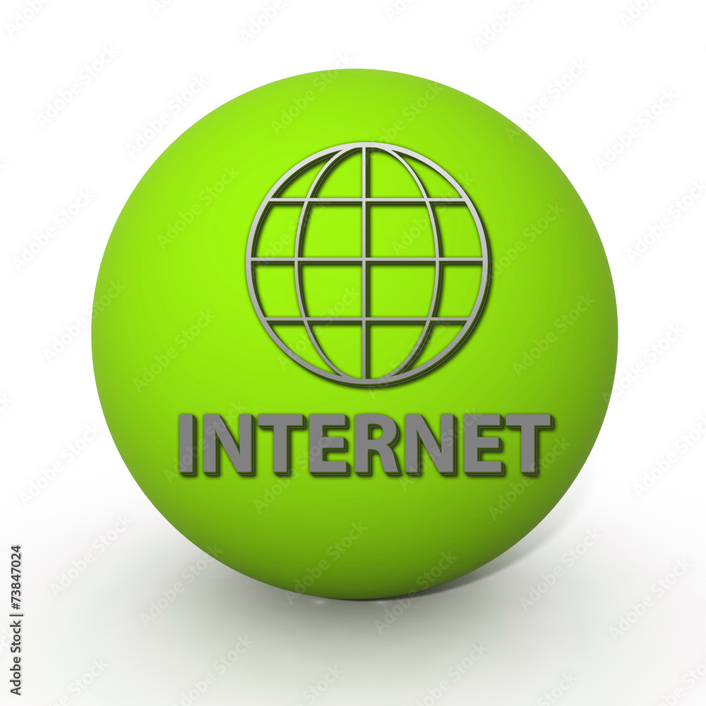 inernet circular icon on white background inernet circular icon on white background