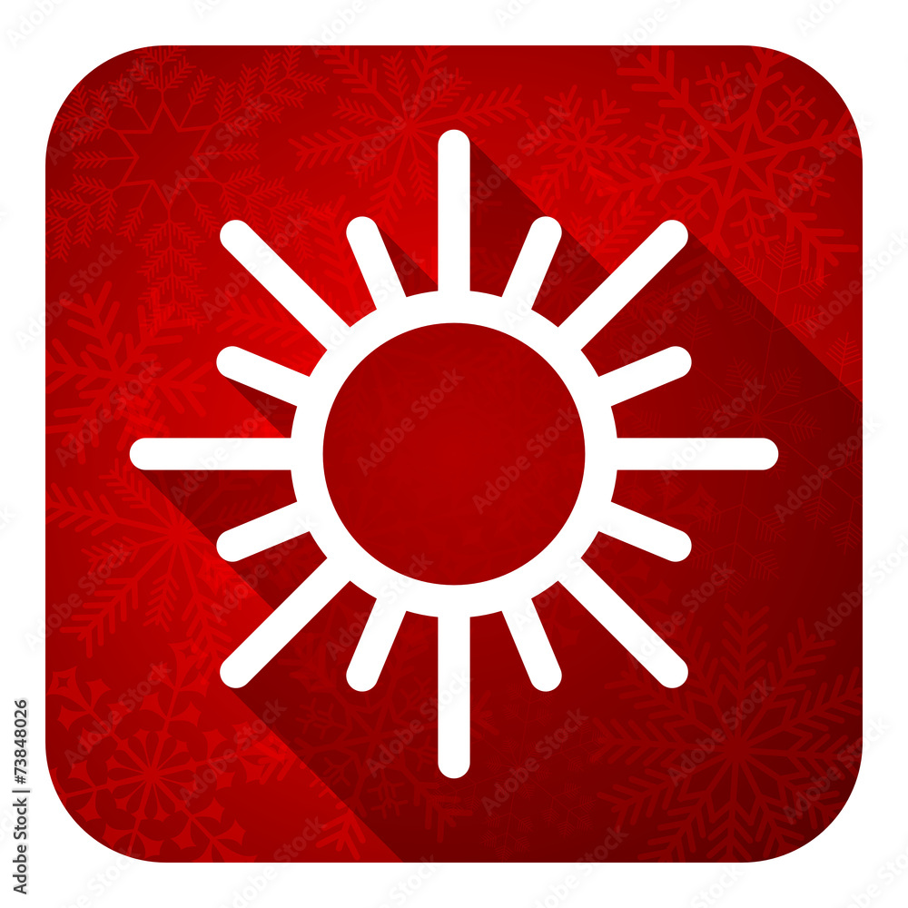 sun flat icon, christmas button, waether forecast sign sun flat icon, christmas button, waether forecast sign