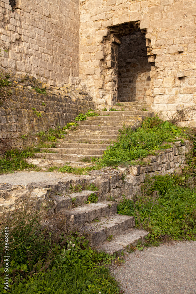 alte Treppe zur Rudelsburg